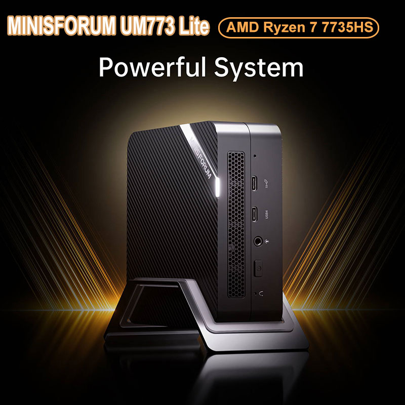 MINISFORUM UM773 Lite Mini PC 8 Cores 16 Threads AMD Ryzen 7 7 735HS