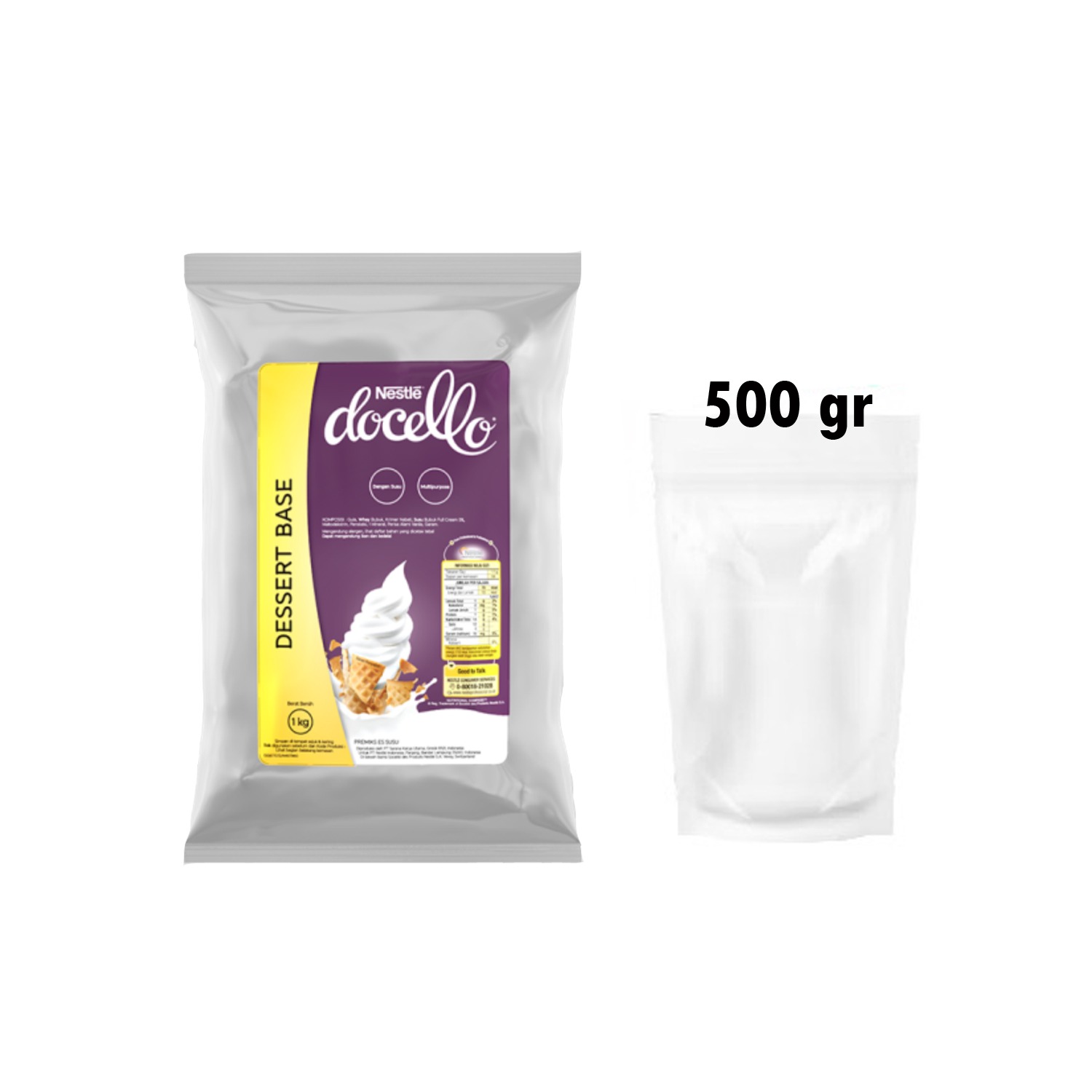 NESTLE DOCELLO Dessert Base Milk Shake 500gr / Minuman Bubuk Docello