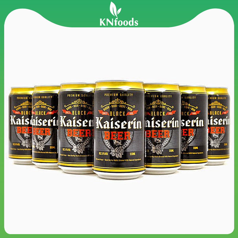 Thùng 24 lon bia KAISERIN Black (330ml)