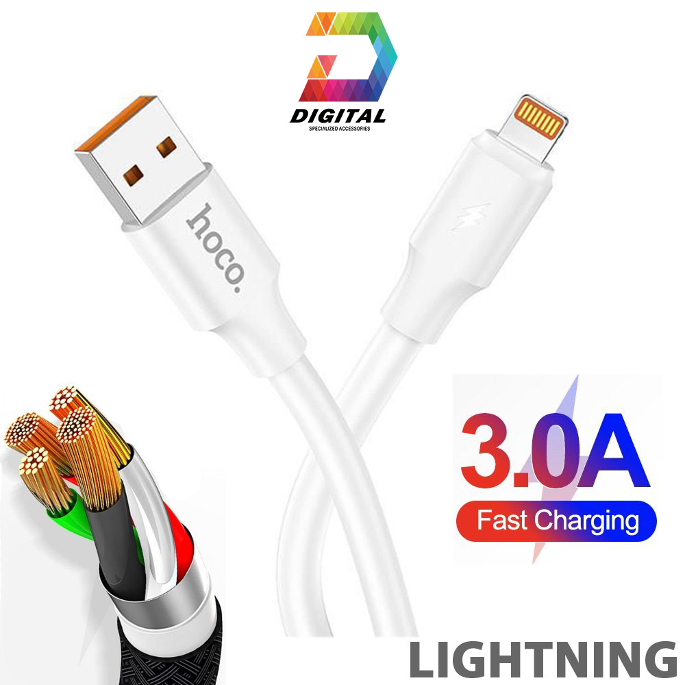 Cáp sạc nhanh iphone, ipad hoco du17 chính hãng dài 1 mét