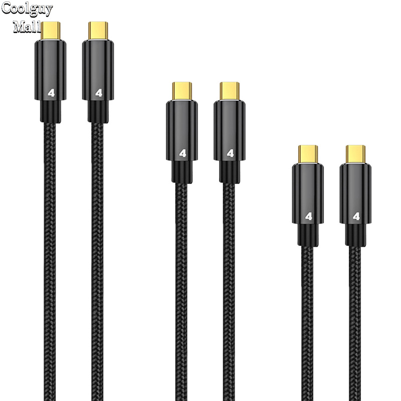 Thunderbolt 4 Dual Type C Data Line 40gbps Usb C Cable Pd 100w 5a/20v 8k Hd Usb-c Data Transfer For Macbook Thunderbolt4 Cable