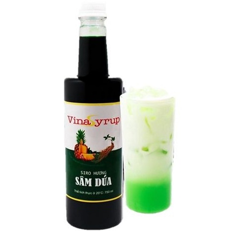 Siro sâm dứa không đường vina syrup - chai 700ml