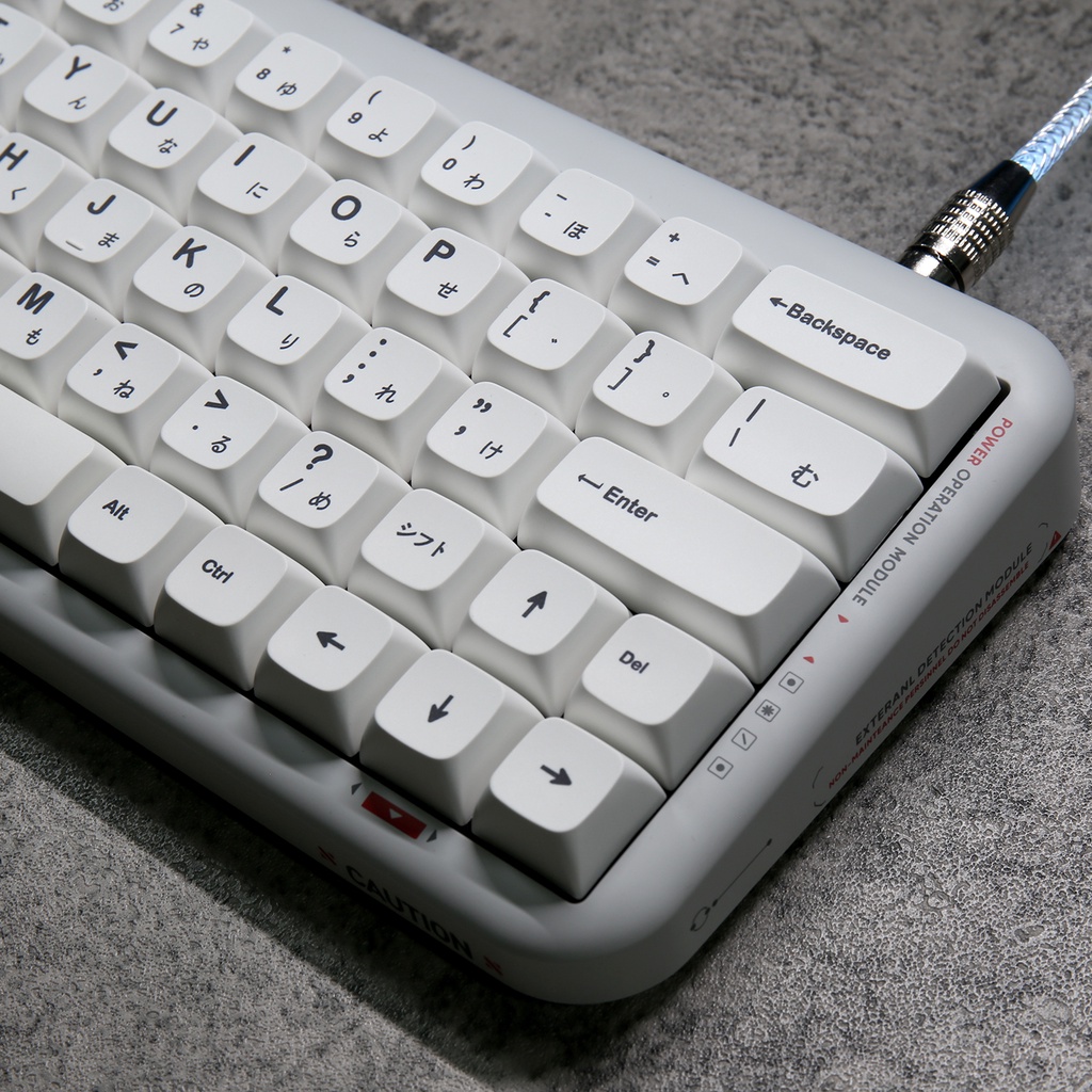Minimalist white keycaps XDA profile Dye-Sublimation PBT  keycap 135keys