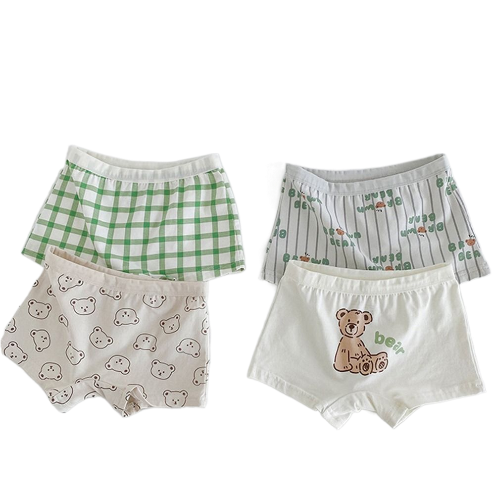 dsfsk-panties-cartoon-bear-boxer-briefs-plaid-boy-underpants-soft