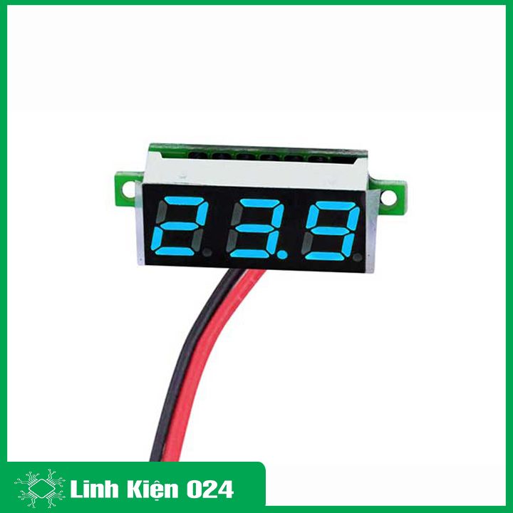 Vôn kế điện tử 0.28Inch dải đo điện áp 0-100VDC
