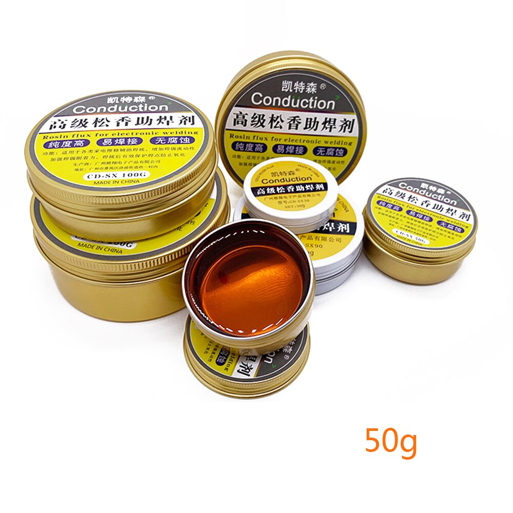 Hot Selling 50G High Purity Solid Rosin Solder Paste Flux Paste Soldering Tin Material Paste Repair Rosin Soldering Gel Tool For Welding