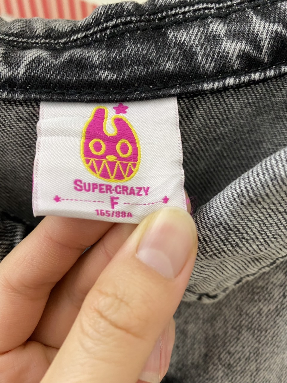 áo khoác denim/ váy denim 2hand độc lạ hiệu super Crazy