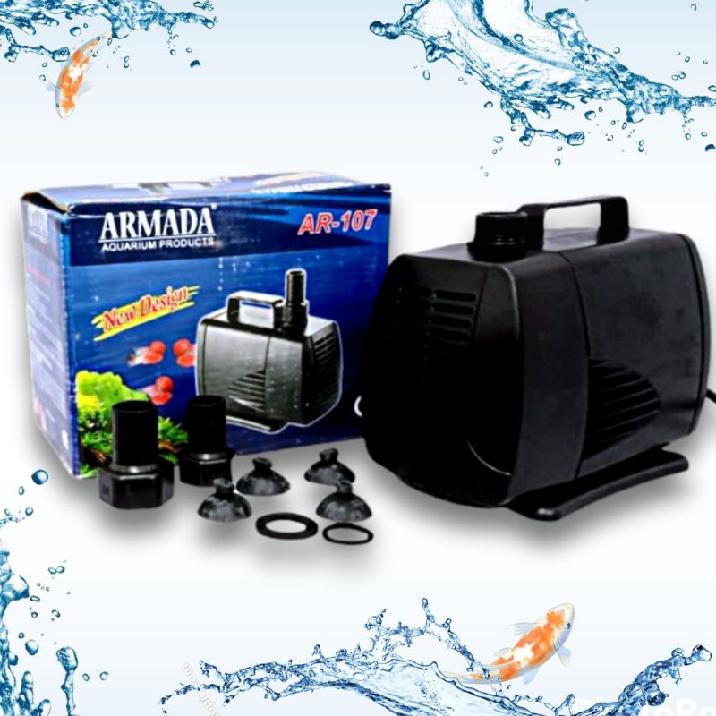 Pompa kolam hidroponik ARMADA AR 107 Submersible Pump