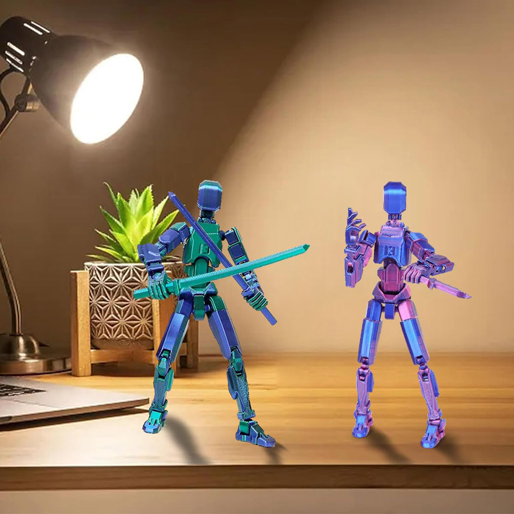 【Great Selection】 Multi-Jointed Movable Shapeshift Robot Titan 13 Action Figures 3D Printed Mannequin Toys Kids Adults Children Game.