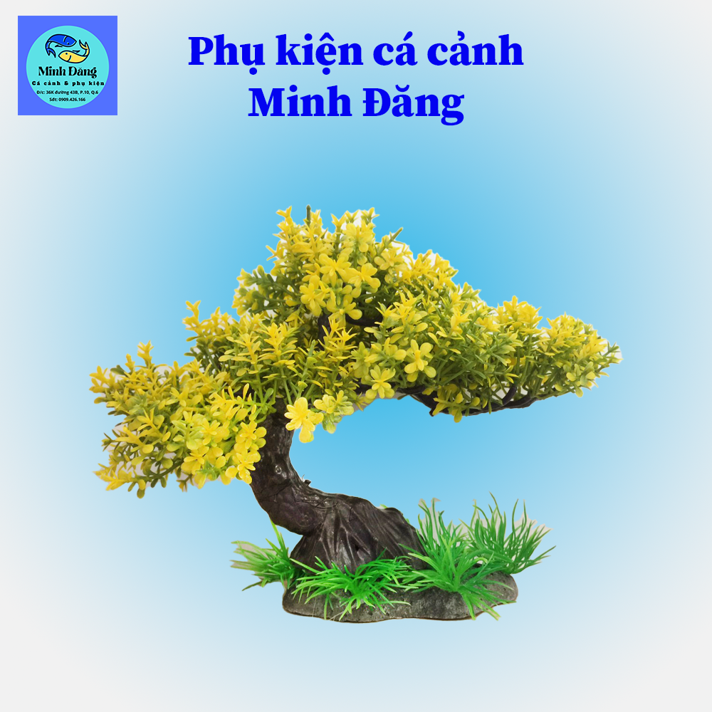 Bonsai nhựa thủy sinh, đồ trang trí bể cá