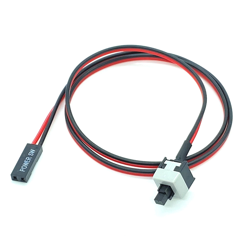 Computer Power Reset Switch Cable Supply PC Motherboard Cable And Button Switch Replace Broken Power Switch Cable. 