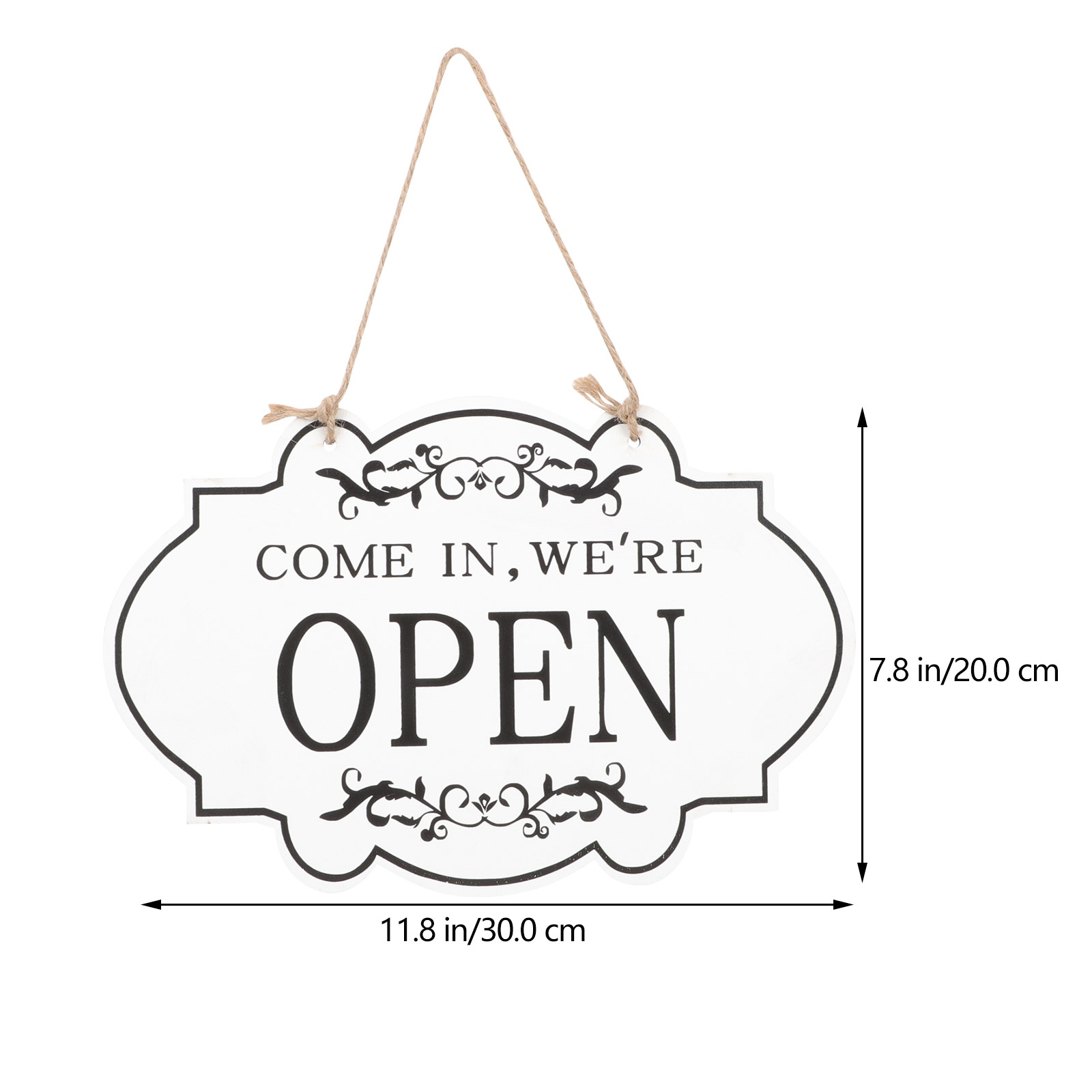 ❉ Sign Open Closed Hanging Businessdecor Signs Board Close Sidedrustic Comestore