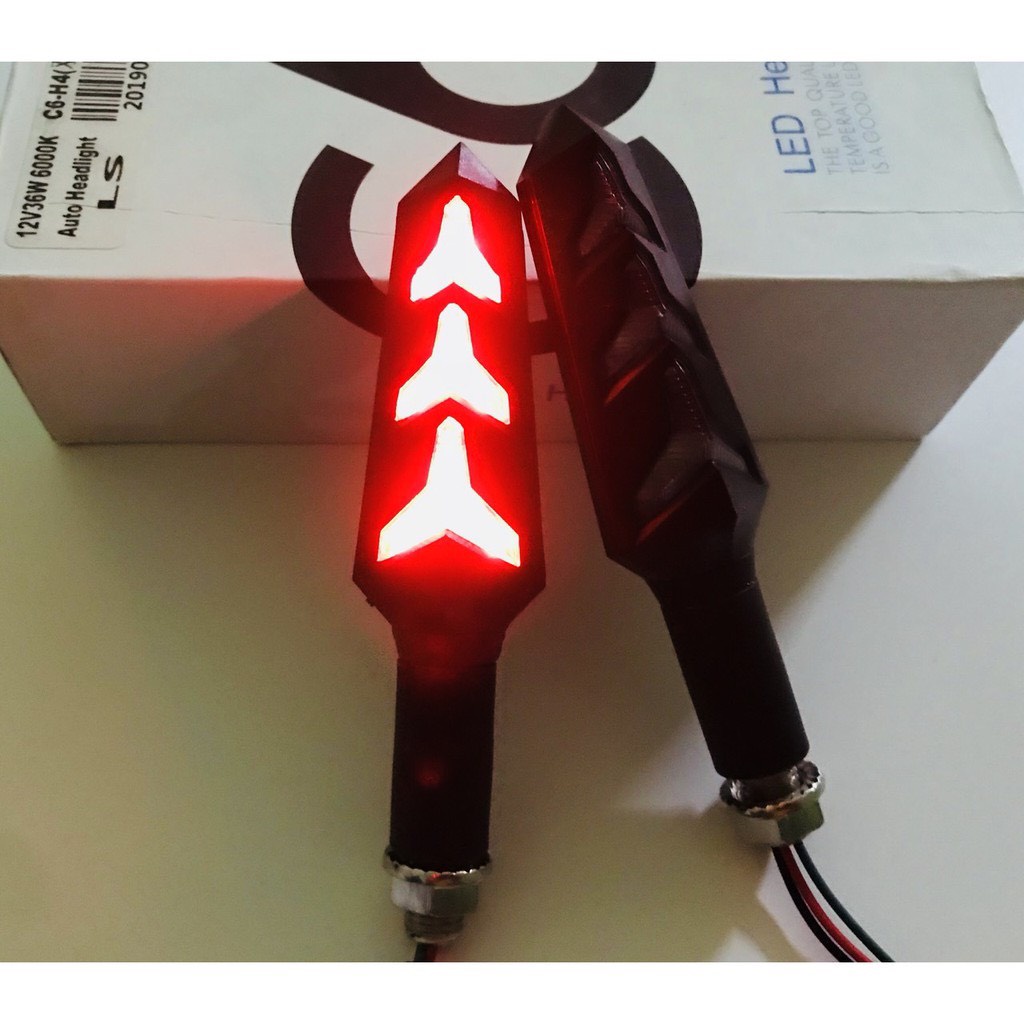 Xi Nhan Led chạy Audi mũi tên Moto Cực Đẹp!