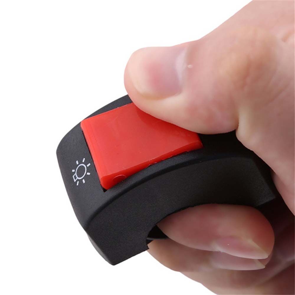 TUO29 12V Waterproof Electronic Bike Button Connector For ATV Push Button Motorcycle Handlebar Mount Switch Spotlight switch Control Switch Motorcycle LED Light Switch
