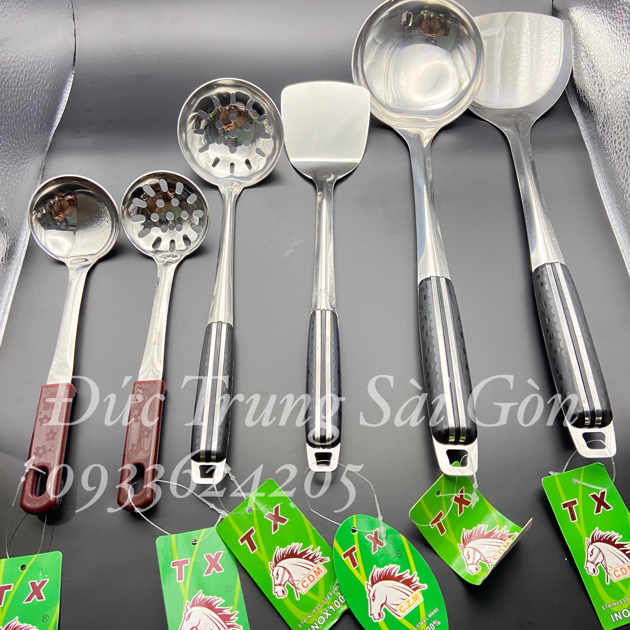 Muôi-vá, vá lỗ, xạn INOX cao cấp đủ size (Chuyên Sỉ& Lẻ)