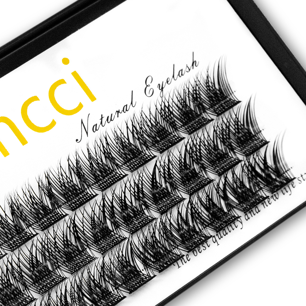 Kimcci 36 Bundles Mink Eyelash Extension Segmented False Bundles ...