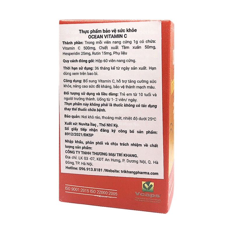 OCEAN VITAMIN C BỔ SUNG VITAMIN C