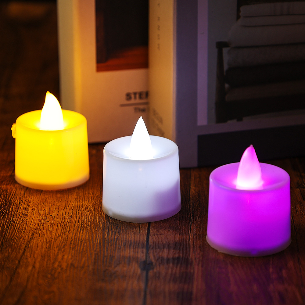 Led Candle Light Smokeless Candle Night Light Family Holiday Wedding Party Decoration. 