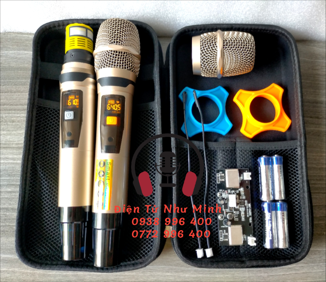Mic loa kéo chống hú cao cấp m12- tặng kèm hộp đựng mic và chống lăn.