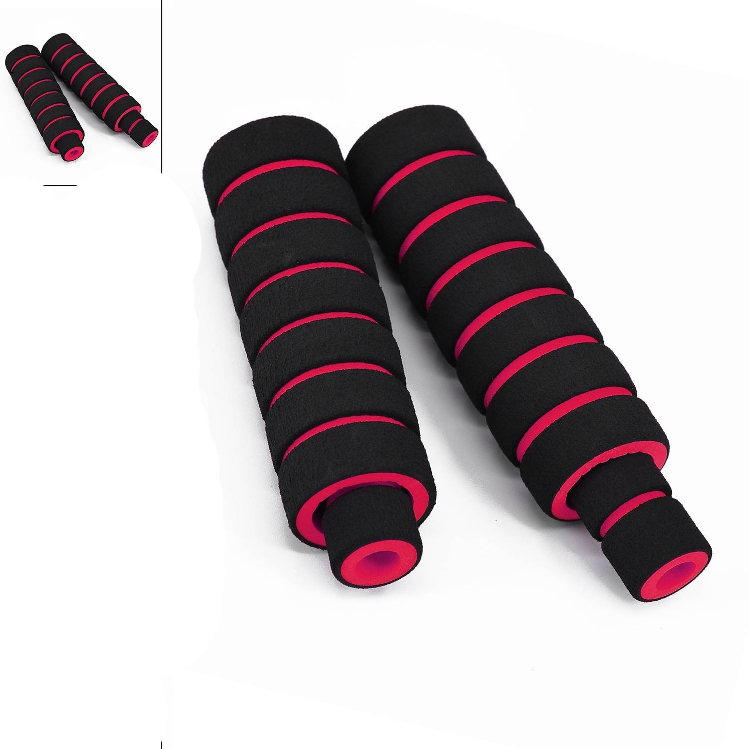 Anti Vibration Motorcycle Grips with Soft and Durable Foam Cover Black + Yellow New Arrival