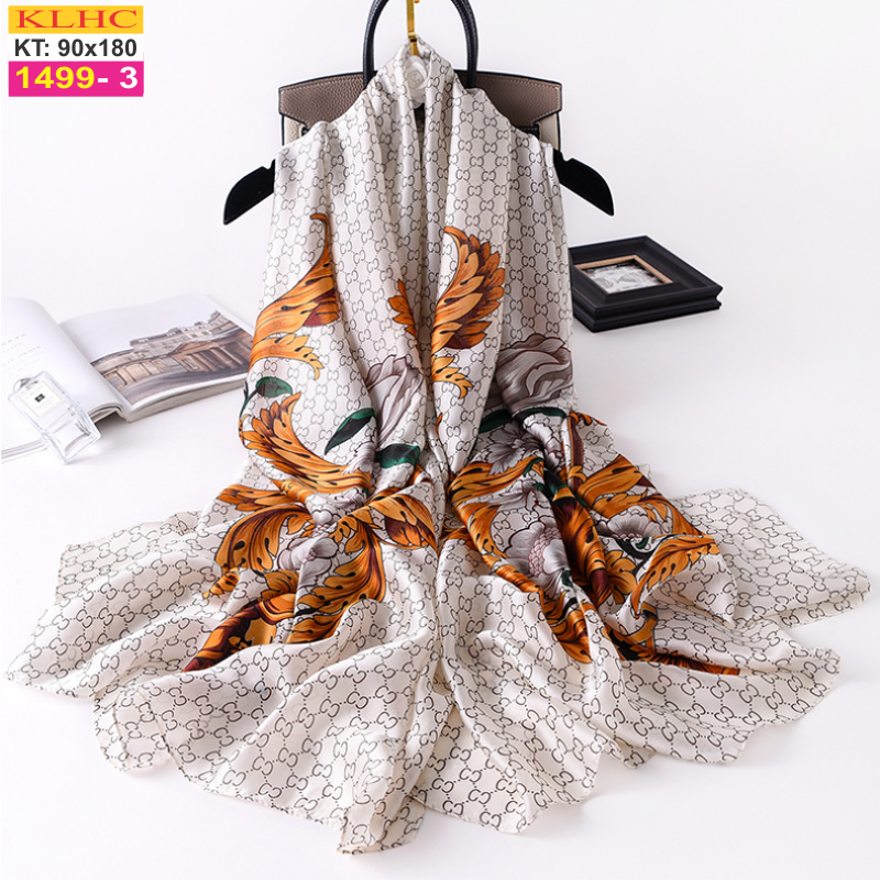 Khăn Choàng Lụa Thời Trang 1002 - Thế Giới Khăn Đẹp - Giá Sỉ