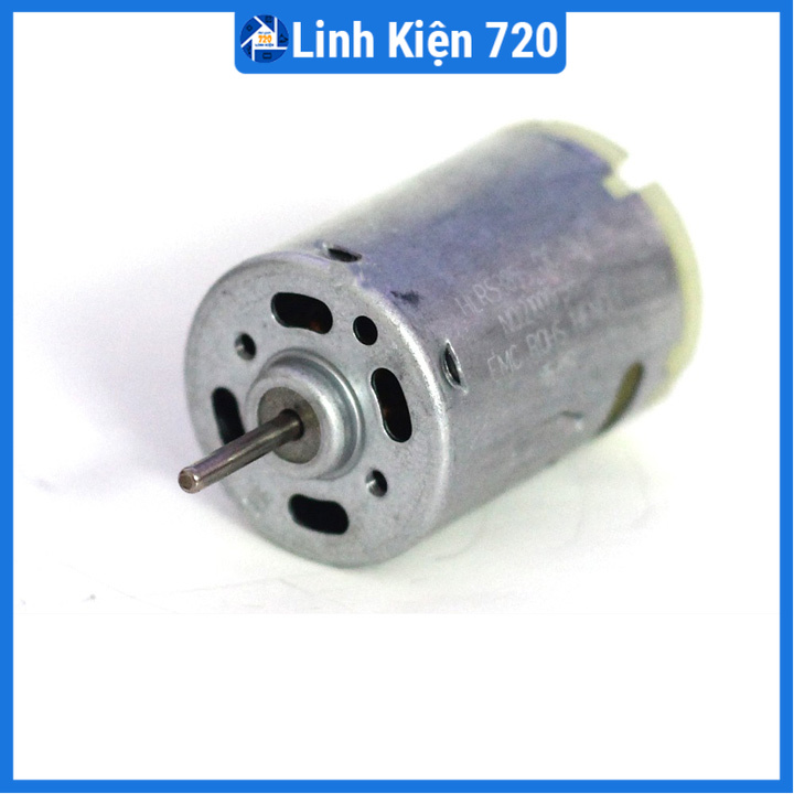 Động cơ DC RS385 12-36VDC tốc độ cao trục lắp 2.3mm