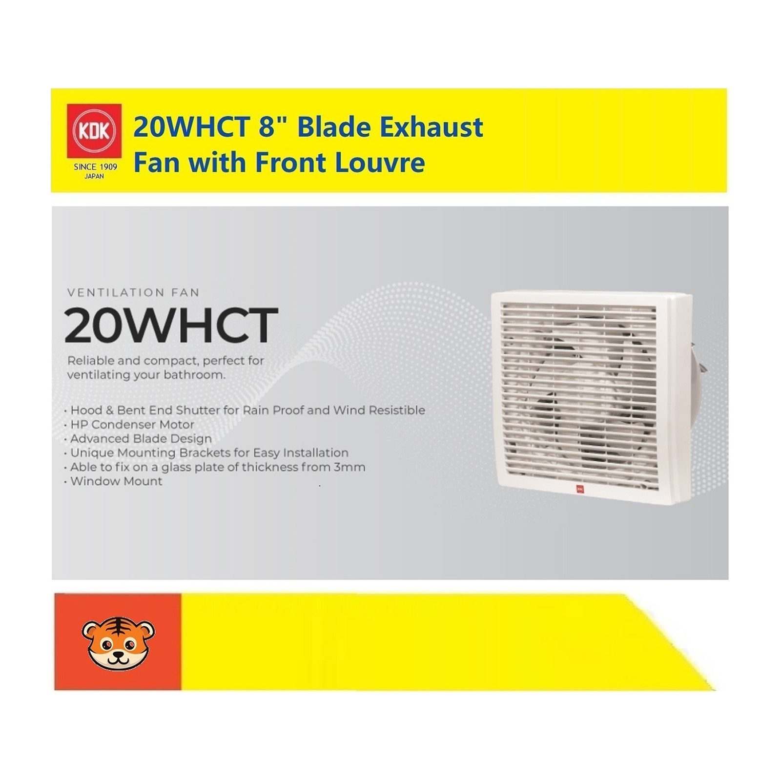 KDK 20WHCT Window Mount Exhaust Fan Lazada Singapore