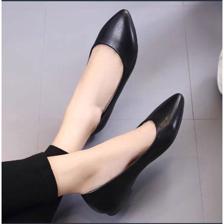 (Siêu rẻ) Giày slipon siêu nhẹ mũi trắng cho nữ