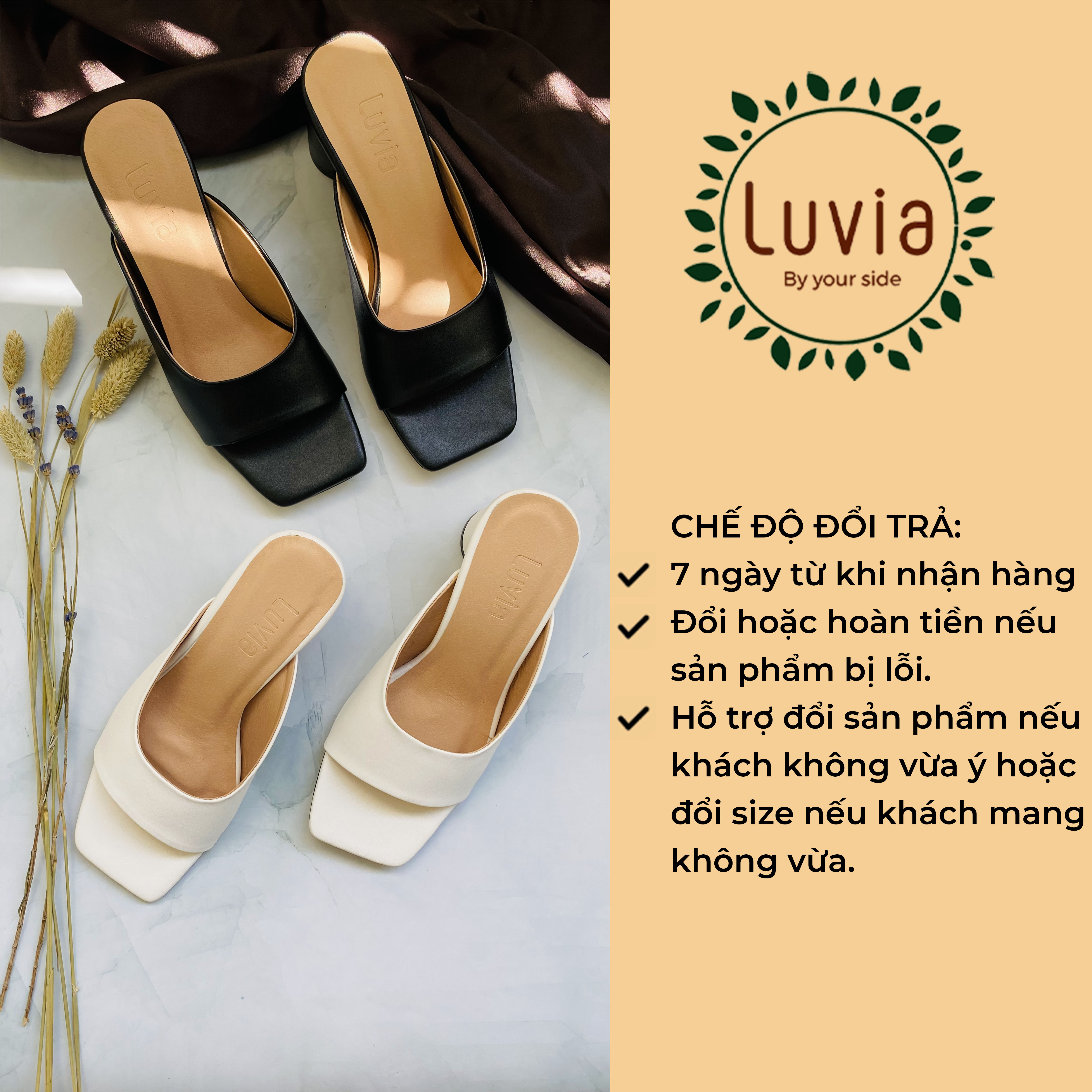 Giày cao gót nữ đẹp thời trang 5 phân Luvia 12CG