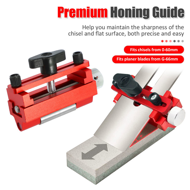 Everso Honing Guide Jig Adjustable Honing Sharpening Tool Fixed Angle Wear Resistant Blade Sharpening Guide Honing Guide Jig Honing Guide Jig for Sharpening Blades