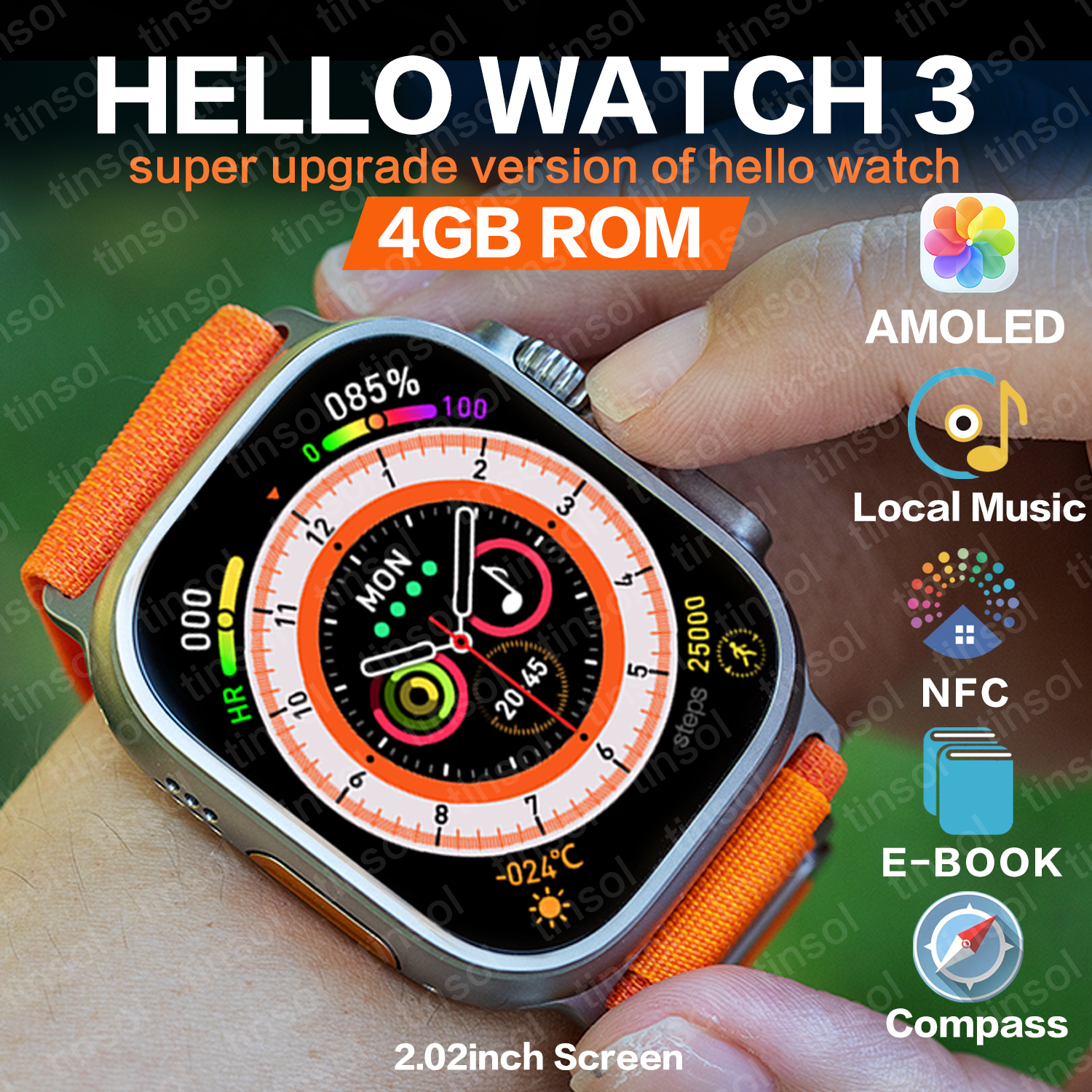 HelloWatch3 Smart Watch ハローウォッチ3 - 時計