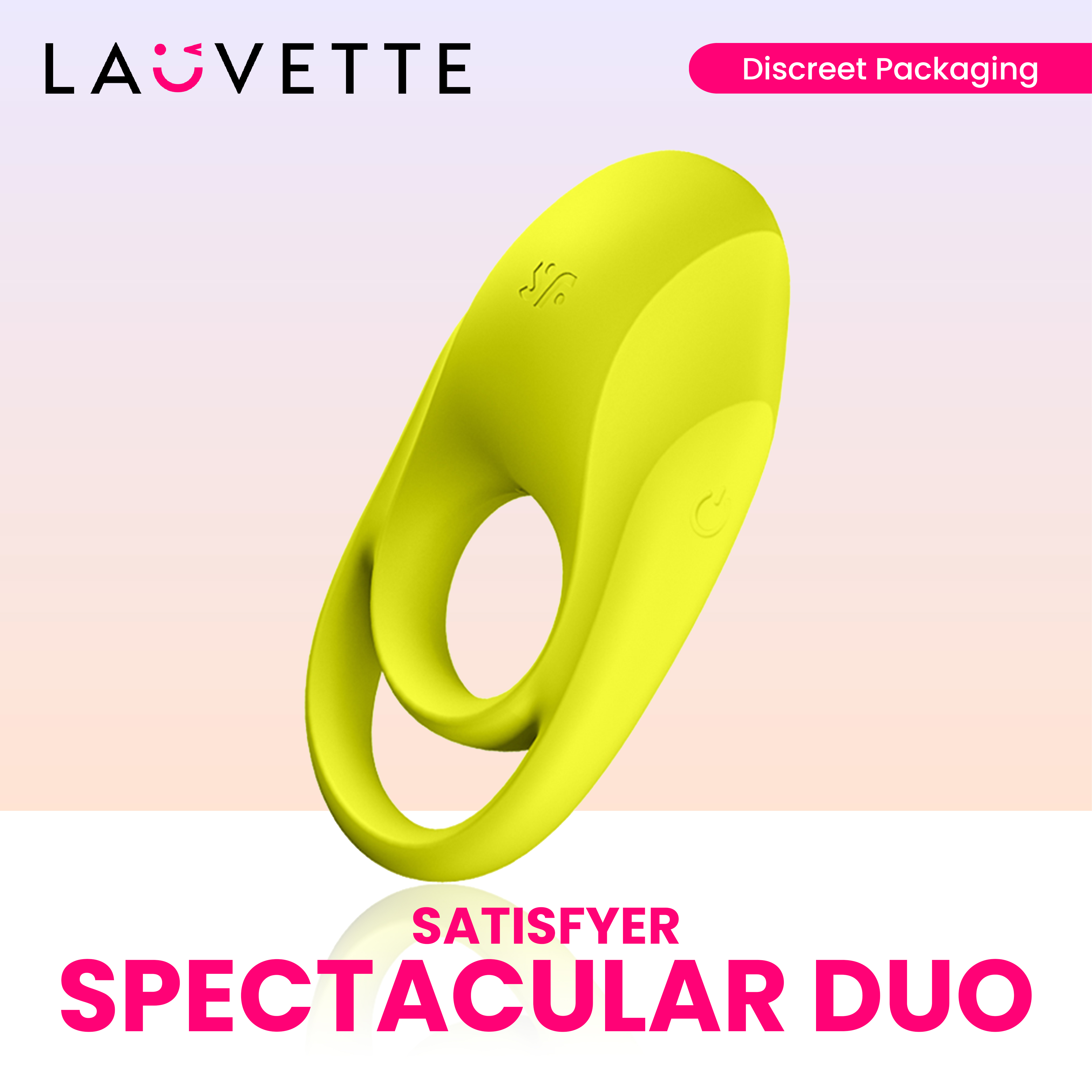 Satisfyer Legendary Duo USB Rechargeable Cock & Balls Ring Black