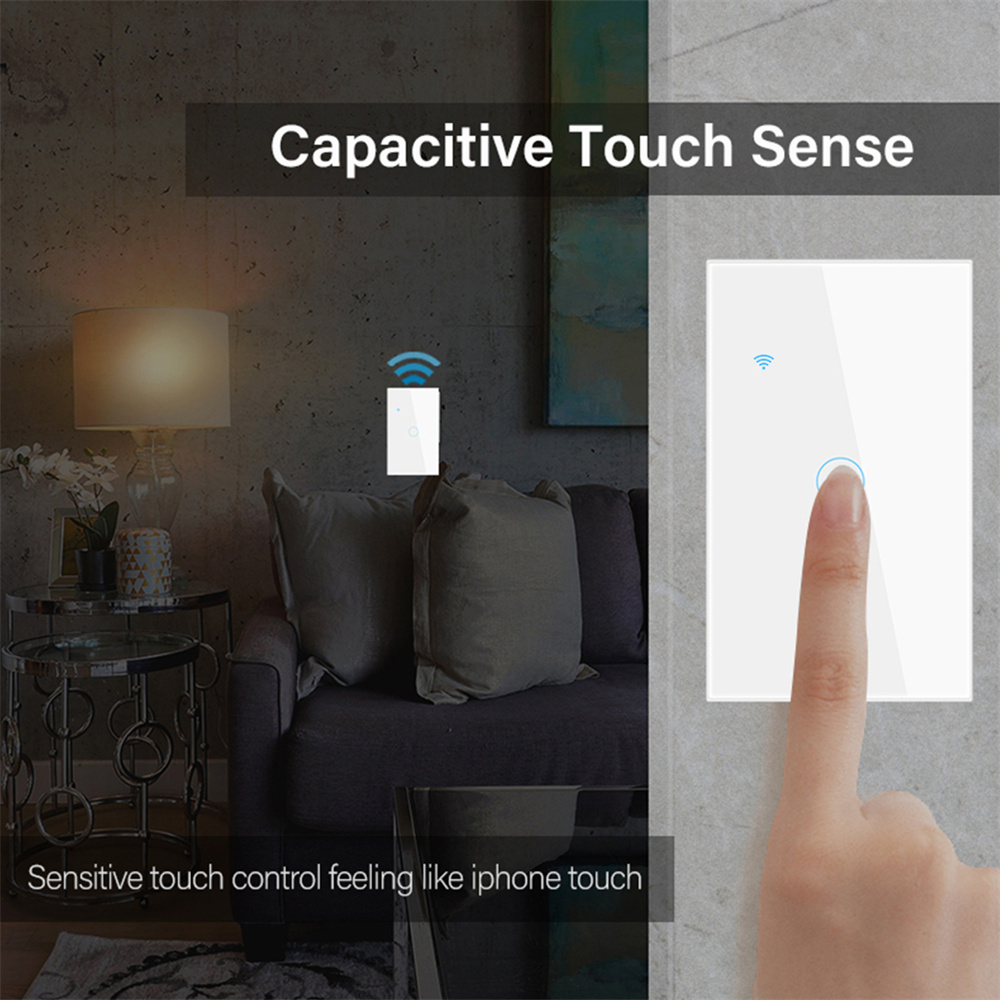 Suke graffiti công tắc thông minh Wi-Fi bảng điều chỉnh công tắc cảm ứng nút home treo tường không cháy chuyển đổi yêu cầu dây trung tính