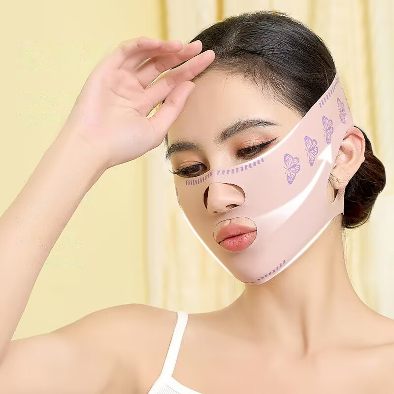 Face Bandage Breathable V Face Band Cheek Lift Up Anti Wrinkle Face Thin Mask Reduce Double Chin V-Line Shaping Bandage. 