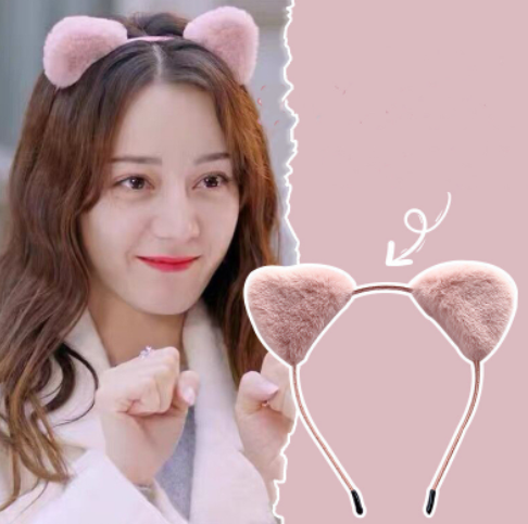 Cài Tóc Băng Đô Nữ Tai Mèo Đáng Yêu