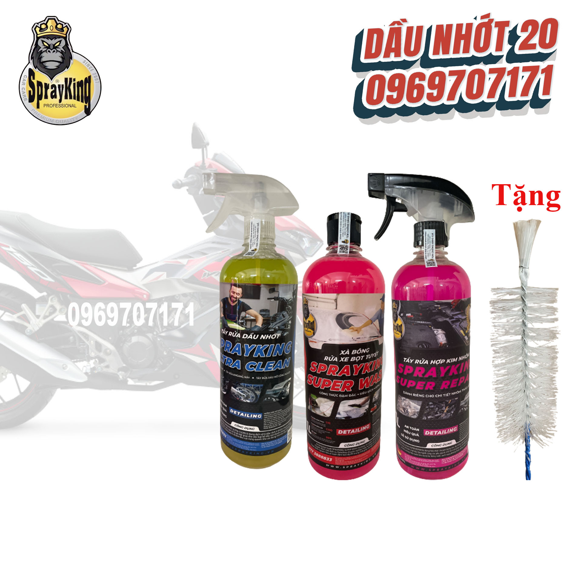Chuyên tẩy rữa nhớt / nhôm / nước rửa xe dung dịch đa năng sprayking , ,