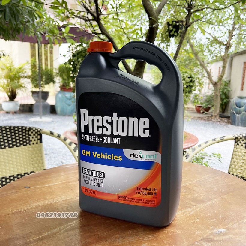 Nước làm mát động cơ Prestone DexCool - can 3.78 lít