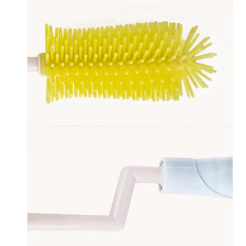 Cọ rửa bình sữa silicon cao cấp 3 chi tiết