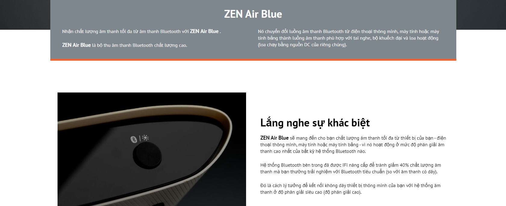 Bluetooth Receiver iFi Zen Air Blue