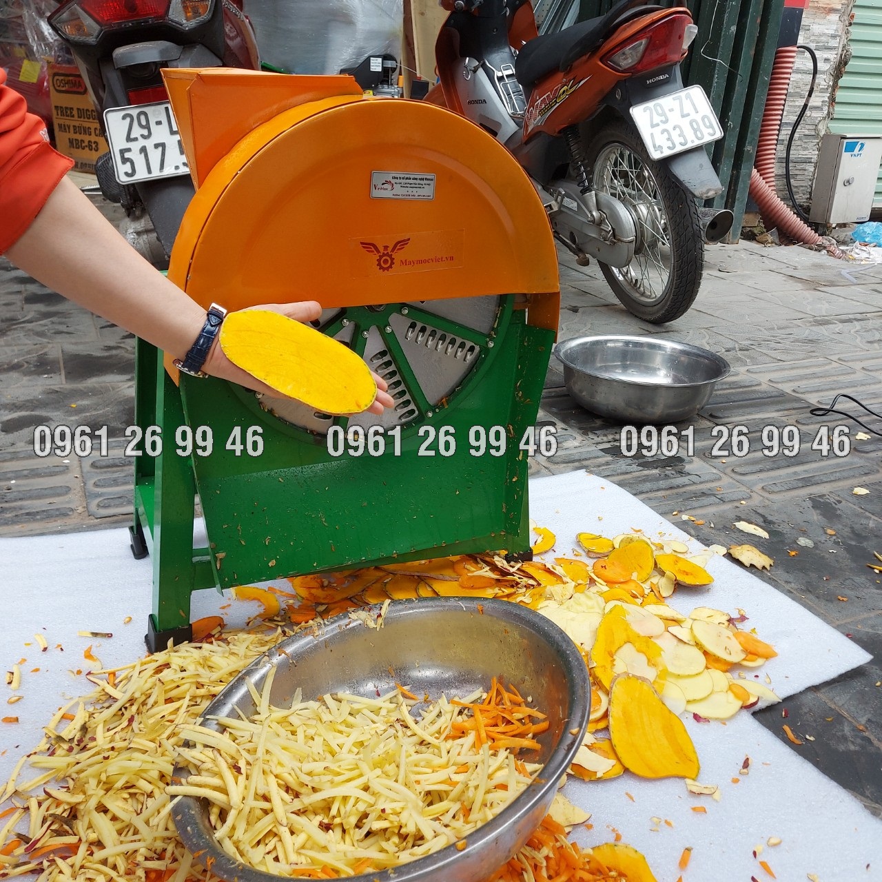 Máy thái sợi cà rốt, khoai sắn, củ cải VM T2CN75
