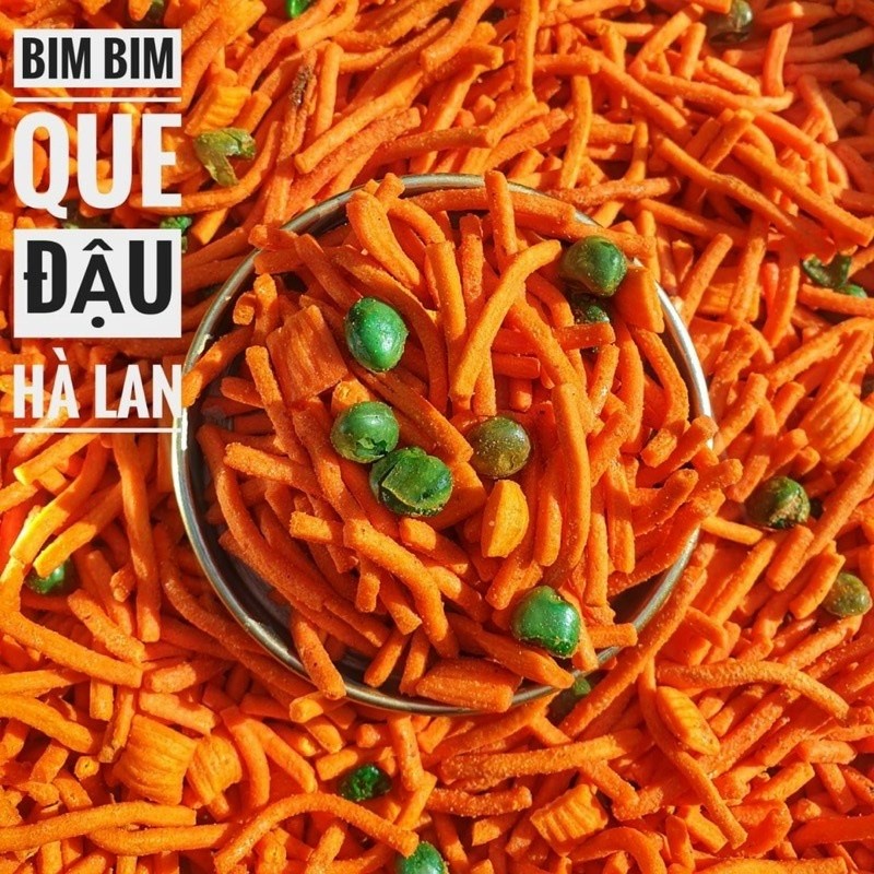 Bim bim que đậu Hà lan 500gram - ăn vặt siêu ngon