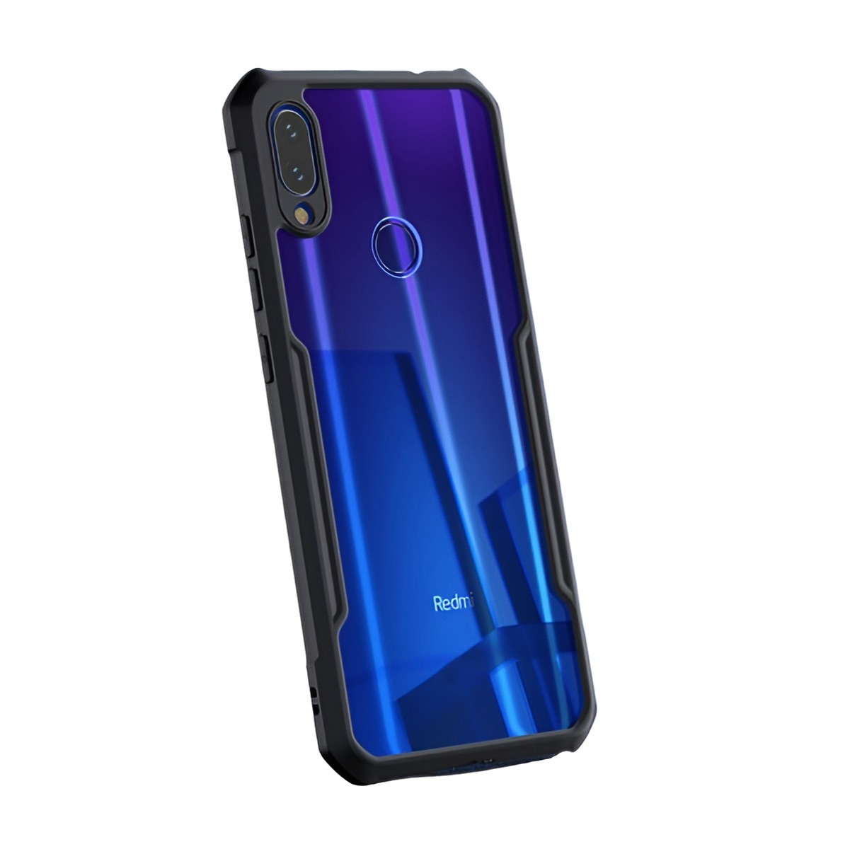 For Xiaomi Redmi Note 7 Note 7 Pro Note 7S Luxury Matte Shockproof Camera Bumper Protective Smoky Transparent Trendy Stylish Back Covers Cases Phone Back Covers (Back Case Cover For Smartphone).