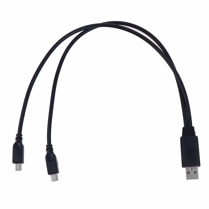 Bộ chia usb 2.0 đầu đực sang đầu đực hai đầu micro usb cáp dữ liệu sạc y