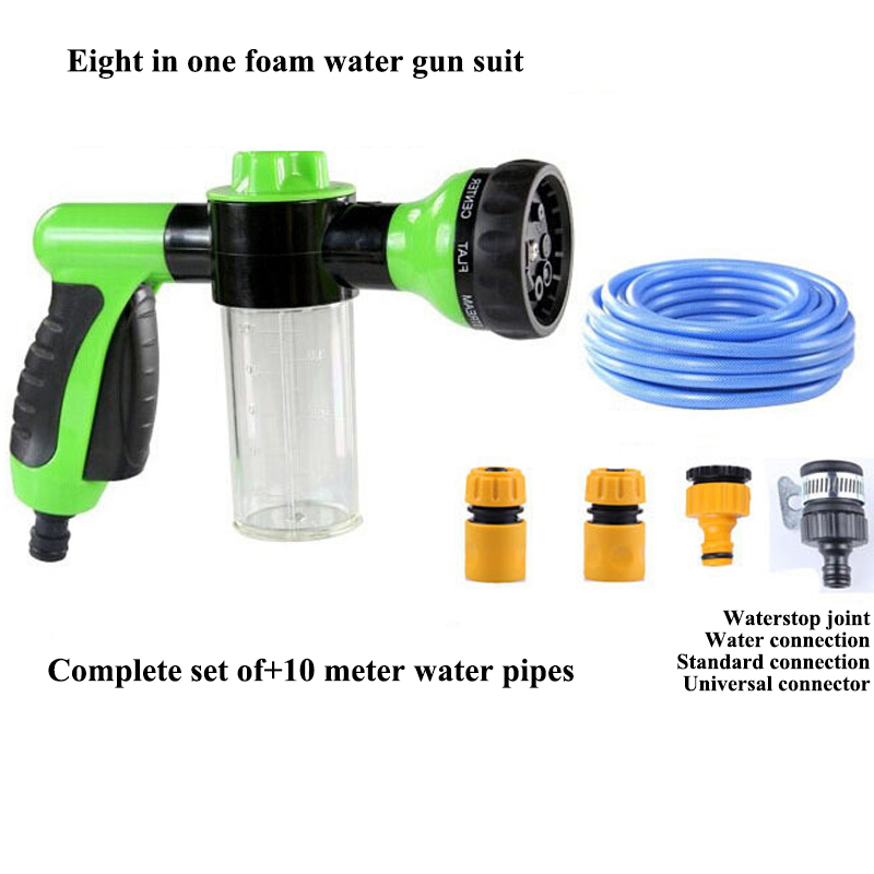 Foam water tool set car wash water gun high pressure car foam water tool with 4 joint water pipes