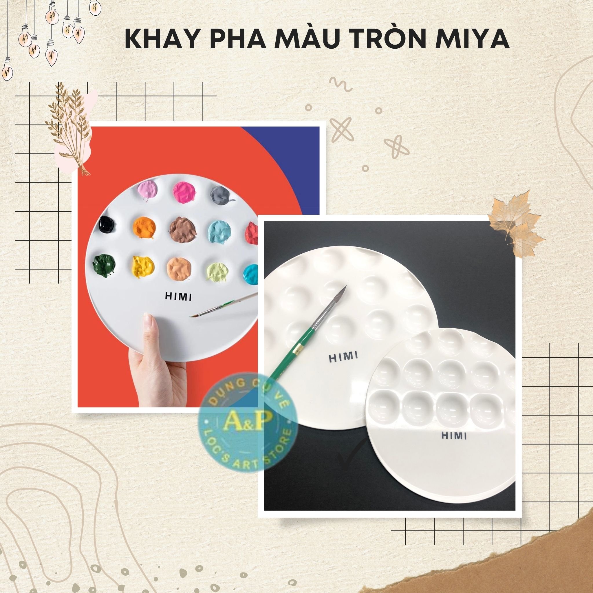 Khay Pha Màu Nhựa MIYA HIMI