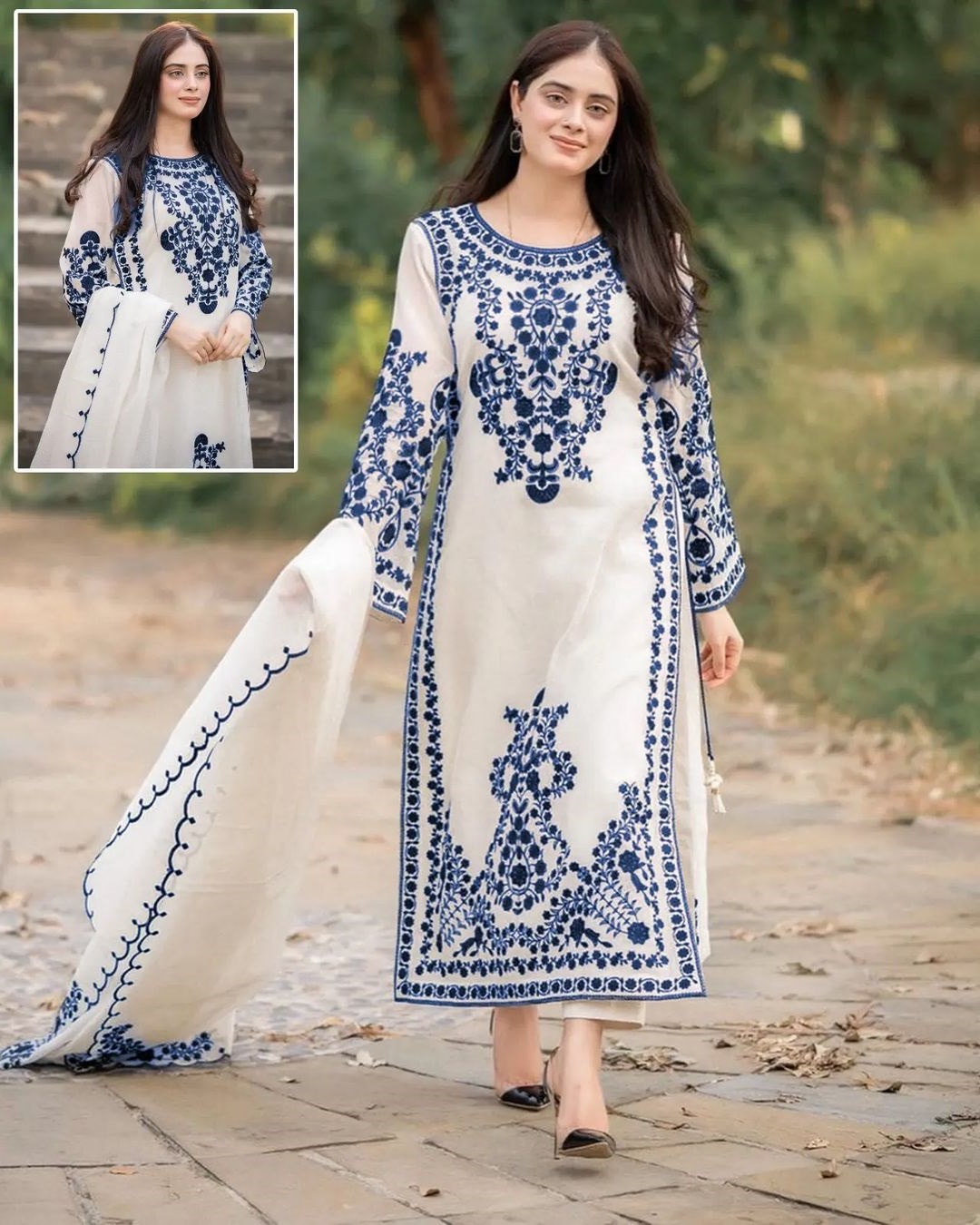 Party%20Wear/Wedding%20Collection-STITCHED%20%7C%20Formal%20Wear%20Beautiful%20Contrast%20Thread%20Embroidery%20Shirt+Trouser+Dupatta%203-Piece%20Dress%20For%20Women%20By%20Sultan%20-%20Image%202