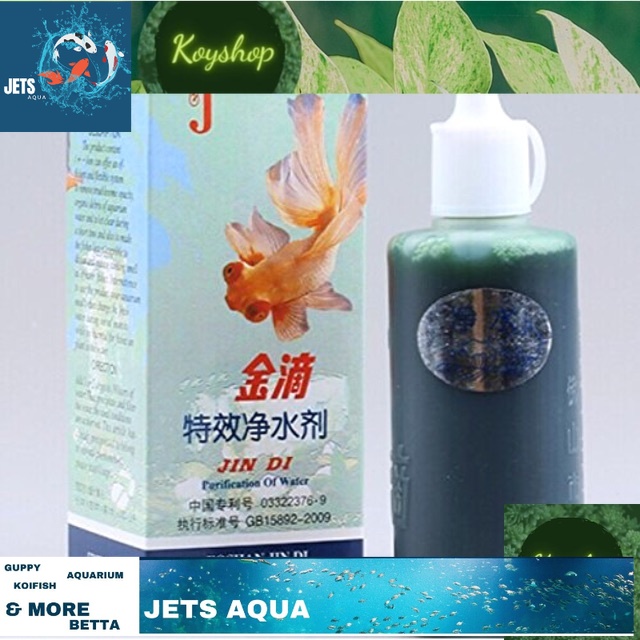 Dung dịch làm trong nước jindi cho hồ cá cảnh