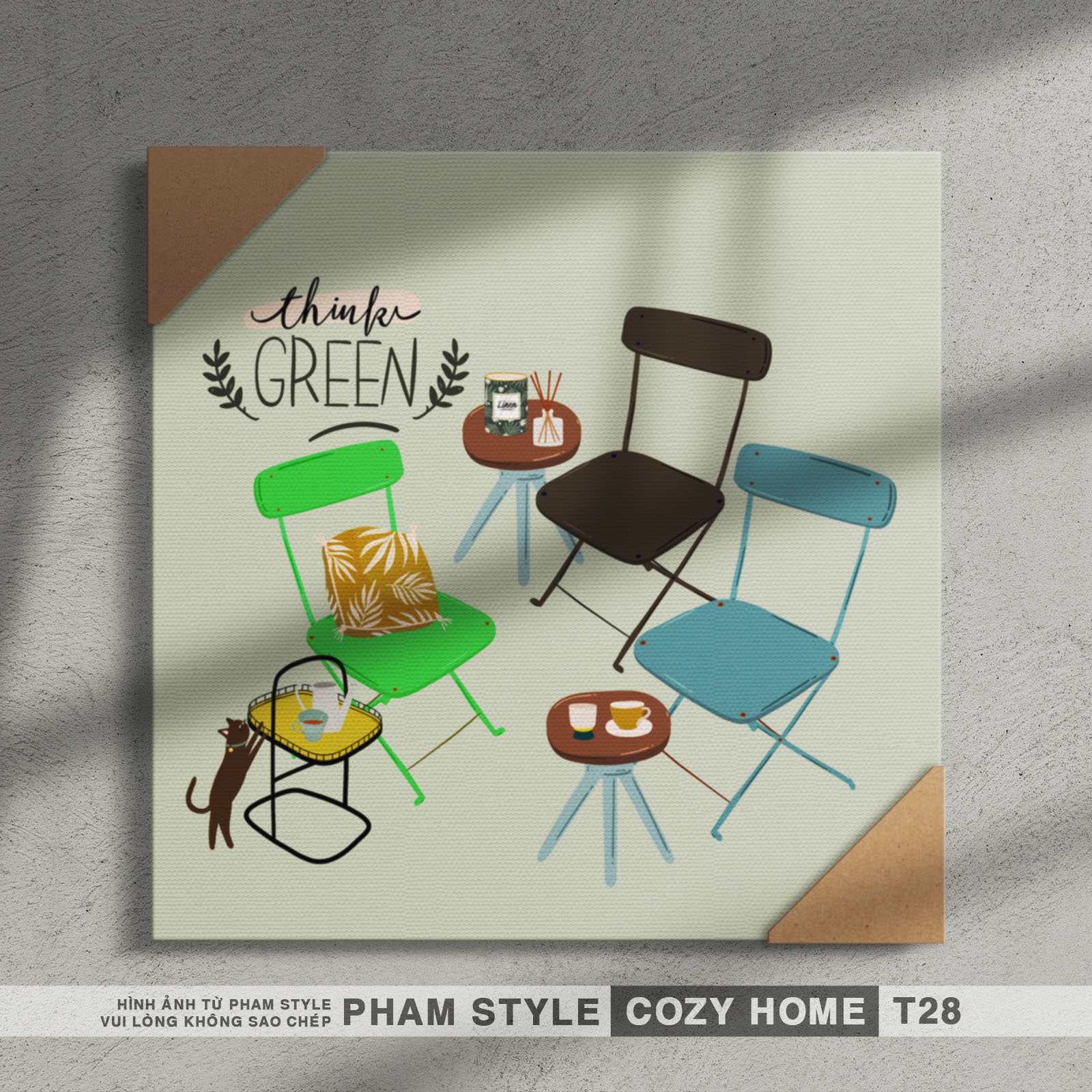 Tranh Canvas Treo Tường COZY HOME (No21-40)
