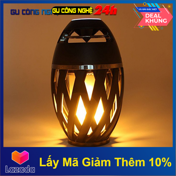 Loa bluetooth kiêm đèn led chiếu sáng ngọn đuốc ngoài trời với âm thanh hd -dc2502