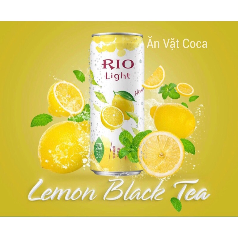 (10 Vị) Cocktail Hoa Quả Cao Cấp Rio Lon 330ml